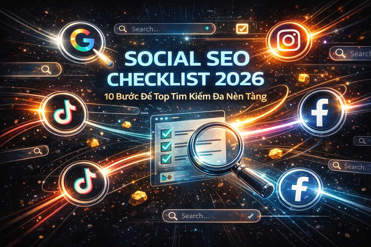 Social SEO Checklist 2026 - 10 bước tối ưu bài viết top tìm kiếm đa nền tảng